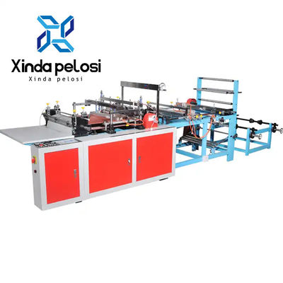 Double Line Bottom Seal Bopp Pp Plastic Zipper Bag Making Machine Automatic