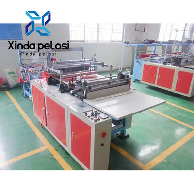 Double Line Bottom Seal Bopp Pp Plastic Zipper Bag Making Machine Automatic