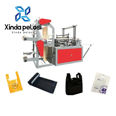 Computerized Garbage Bag On Roll Making Machine With Hot Sealing And Cold Cutting