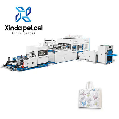 CE ISO Certification Nonwoven Shopping Bag Making Machines With Double Side Handle