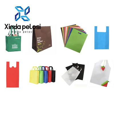 CE ISO Certification Nonwoven Shopping Bag Making Machines With Double Side Handle